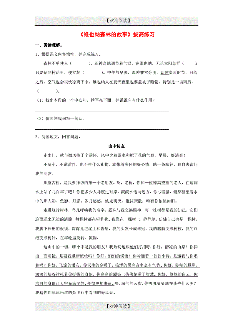 维也纳森林的故事主要内容,维也纳森林的故事主要内容是什么