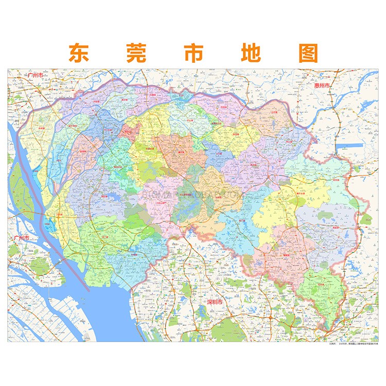 东莞市地图各镇全图及周边,东莞市全部地图